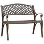 Banc de jardin 102 cm Aluminium coulé Bronze