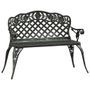 Banc de jardin 108 cm Aluminium coulé Vert