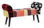 Banc Imperial patchwork design bois contemporain