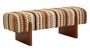 Banc multicolore en tissu style ethnique Madi