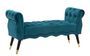 Banc Paris bleu canard velours doré design glamour