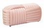 Banc velours rose noué design cosy élégant