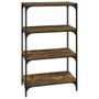 Bibliothèque Chêne fumé 60x33x100 cm Bois d'ingénierie