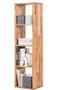 Bibliothéque en bois de chêne massif 4 compartiments Moby 150 cm