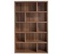 Bibliothèque en bois de noyer Kaula 126 cm - Modèle élégant