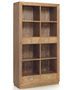 Bibliothèque en bois massif naturel MAZARI