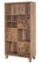 Bibliothèque motif florale bois marron clair Mastra 80 cm