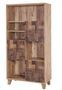 Bibliothèque patchwork de bois marron clair Mastra 80 cm