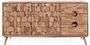 Buffet 2 portes 3 tiroirs en bois de sheesham naturel Kany 145 cm