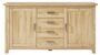 Buffet 2 portes 4 tiroirs chêne rustique mélaminé Mobal
