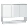 Buffet Blanc brillant 97x31x75 cm