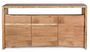 Buffet en bois d'acacia naturel 3 tiroirs 2 portes Adria 160 cm