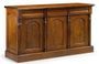 Buffet en bois d'acajou marron 3 portes CASTLE - Style colonial