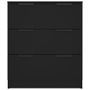 Buffet Noir 60x30x70 cm Bois d'ingénierie