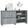 Buffets 2 pcs Sonoma gris Bois d'ingénierie 2
