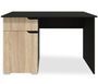 Bureau 1 tiroir bois chêne clair et foncé Compact 120 cm