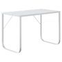 Bureau d'ordinateur Blanc 110x60x73 cm 2