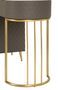 Bureau de lit sharon grey avec tabouret 120x40x75 cm (taille du tabouret ø36x39)