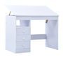 Bureau enfant inclinable 3 tiroirs bois blanc Sunny