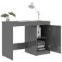 Bureau Gris brillant 100x50x76 cm