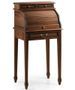 Petit bureau secrétaire en bois d'acajou marron Castle 55 cm