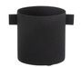 Cache-pot rond métal noir Naya L 16 cm