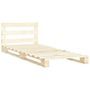 Lit de palette Bois de pin massif 100 x 200 cm