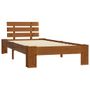 Lit Marron miel Bois de pin massif 90 x 200 cm