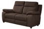 Canapé 3 places de relaxation électrique microfibre marron Brako