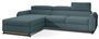 Canapé angle gauche convertible tissu bleu avec appuis-tête réglables Mazerali 300 cm