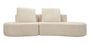 Canapé blanc design sculptural moderne