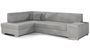 Canapé convertible angle gauche tissu gris clair Polky 272 cm