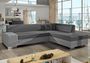 Canapé convertible moderne angle droit tissu gris clair et gris foncé Plazo 278 cm
