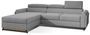 Canapé d’angle convertible MAZALI tissu- Appuis-tête réglables et rangement