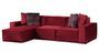 Canapé d'angle gauche tissu doux rouge Lego 300 cm