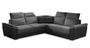 Canapé d'angle réversible et convertible bi-matières Neo 266 cm