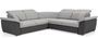 Canapé d'angle réversible et convertible bi-matières Neo 266 cm