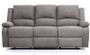 Canapé de relaxation électrique 3 places microfibre gris Confort