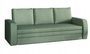 Canapé lit tissu vert avec coffre de rangement Liverna 220 cm