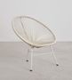 Chaise acier beige Acapulco