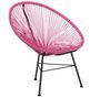 Chaise acier fuchsia Acapulco