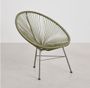 Chaise acier vert Acapulco