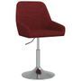 Chaise de bureau pivotant tissu bordeaux Klazo