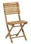 Chaise de jardin pliable bambou clair Nayra L 54 cm