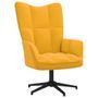 Chaise de relaxation Jaune moutarde Velours 12