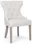 Chaise en bois d'hévéa blanc Azelia - Lot de 2