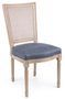Chaise en bois de frêne beige et bleu Lalia - Lot de 2