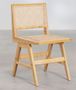 Chaise en bois de Frêne clair et osier Lalande