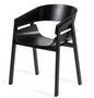 Chaise en bois de frêne noir Kinbo