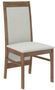 Chaise en bois marron et tissu 34 couleurs Komba